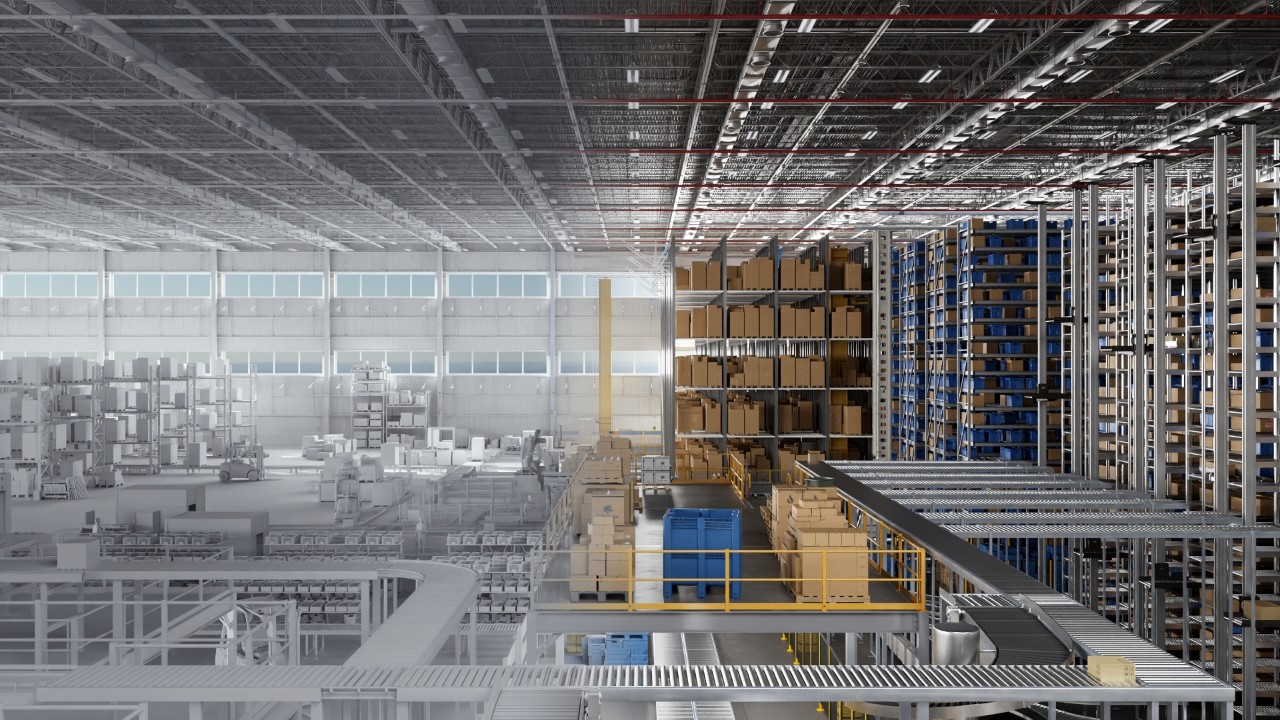 Nieuwe Mega Omniverse blauwdruk voor industriële robot digitale tweelingen