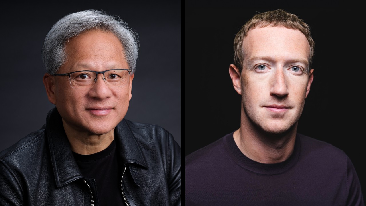 Jensen Huang en Mark Zuckerberg over AI-doorbraken